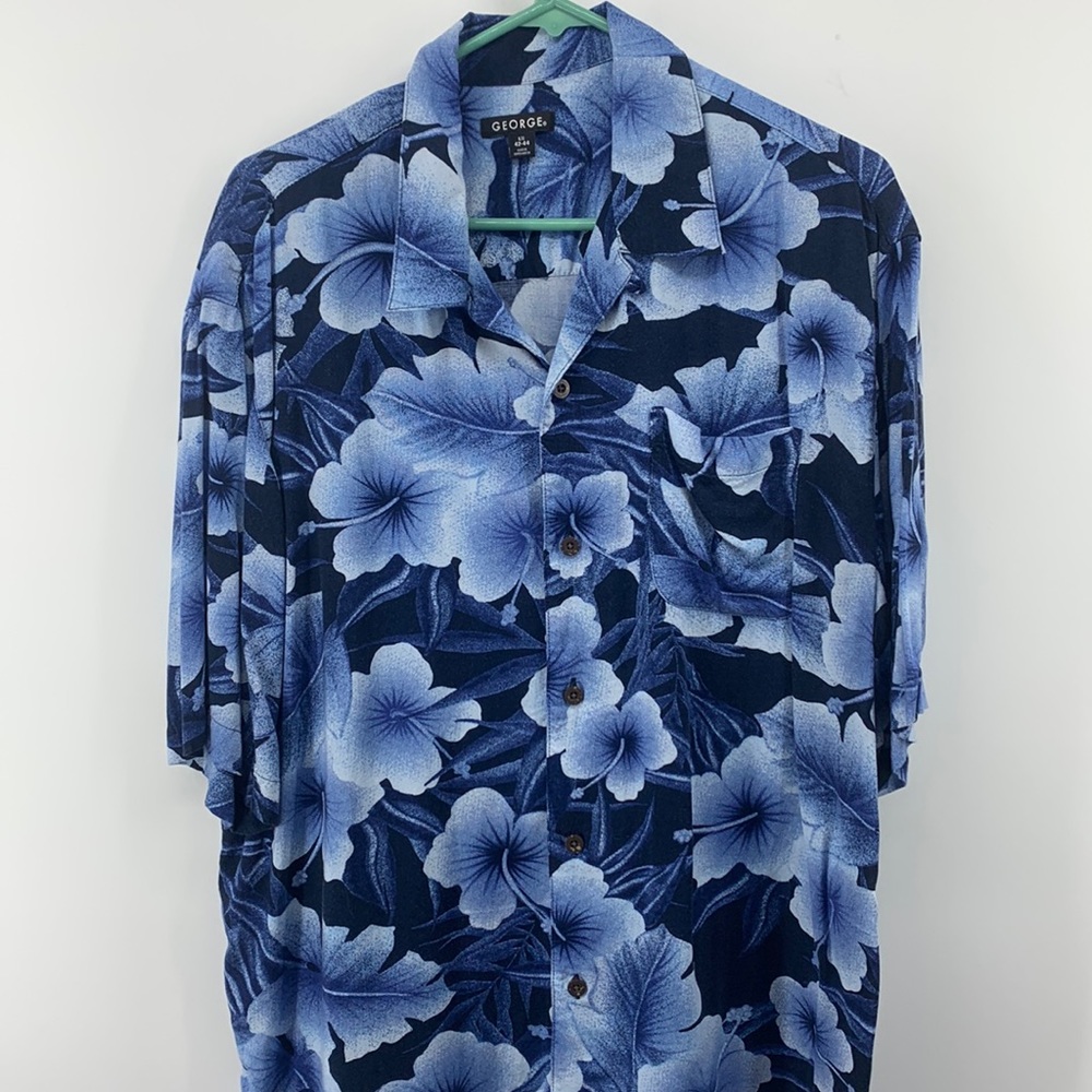 Mens George Button Down Shirt (Hawaiian)